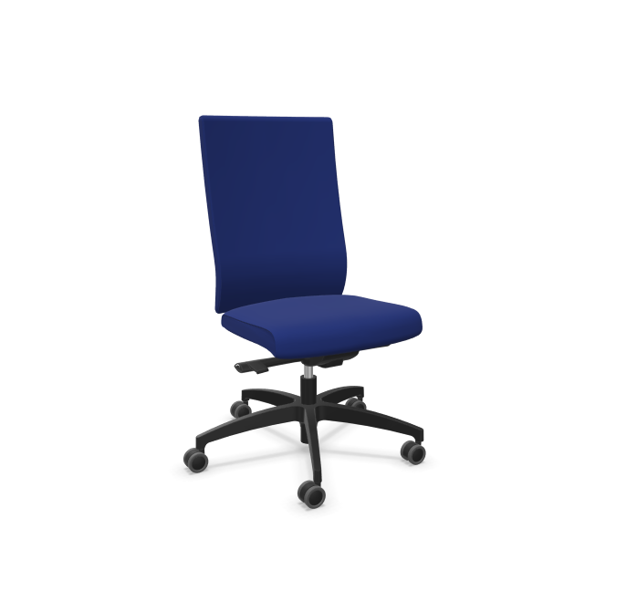 Dauphin Vital Spezial Bürodrehstuhl - Hausstuhl blau - ohne Armlehnen