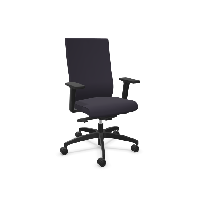 Dauphin Vital Spezial Bürodrehstuhl - Hausstuhl grau - mit Armlehnen