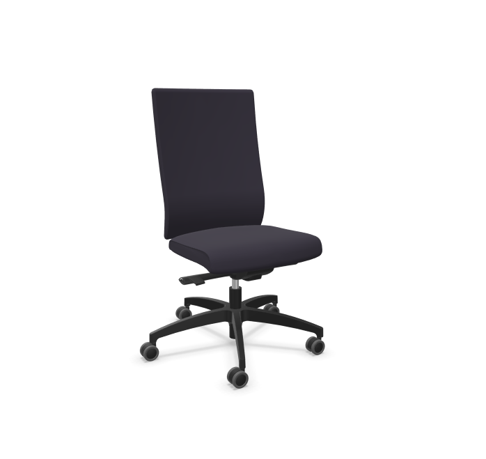 Dauphin Vital Spezial Bürodrehstuhl - Hausstuhl grau - ohne Armlehnen