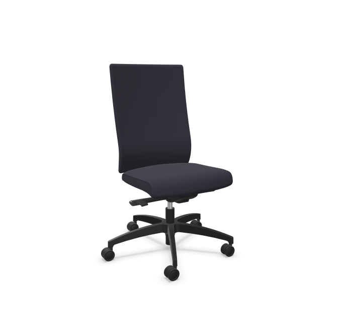 Dauphin Vital Spezial Bürodrehstuhl - Hausstuhl grau - ohne Armlehnen